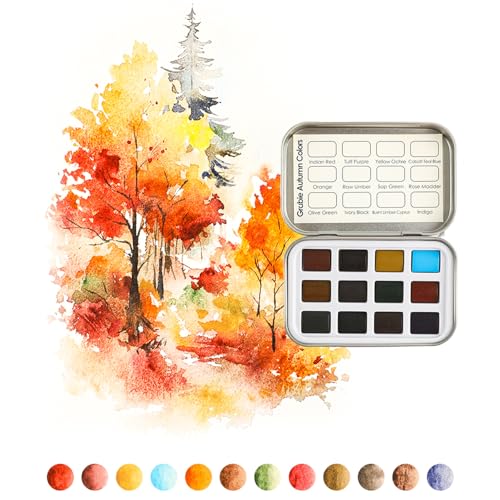 Grabie Pocket Watercolor Set,60 Colors Travel Watercolor Paint Bulk, Art Supplies for Painting, Great Watercolor Set for Artists, Amateur Hobbyists and Painting - Image 2
