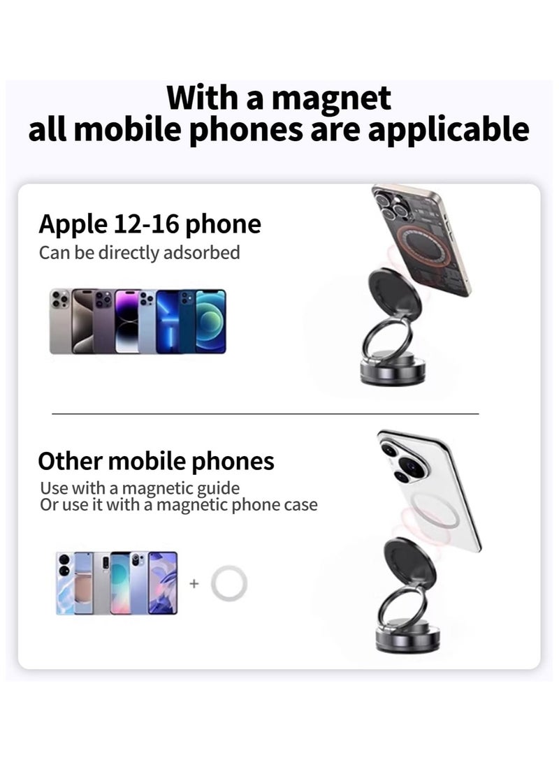 منزل منظم حامل هاتف ذكي قابل للطي وقابل للتعديل بالكامل وقاعدة دوارة 360 درجة ومغناطيس سيارة 2025 متطور وقوي N56 وكأس شفط مفرغ من الهواء وحامل هاتف ذكي Magsafe - Image 5