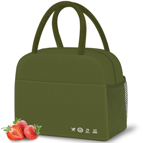 DALINDA Lunch Bag Women,Lunch Box for Women Men Reusable Insulated Lunch Tote Bag High Capacity for Travel Work Picnic - Image 1