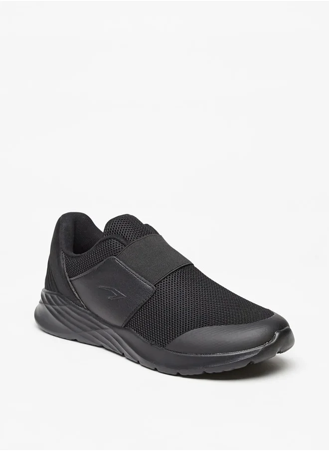 Dash Womens Textured Slip-On Sports Shoes With Panel Detail