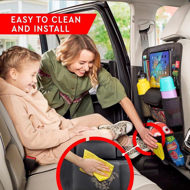 Helteko Kids Backseat Car Organizer with Tablet Holder - Image 5