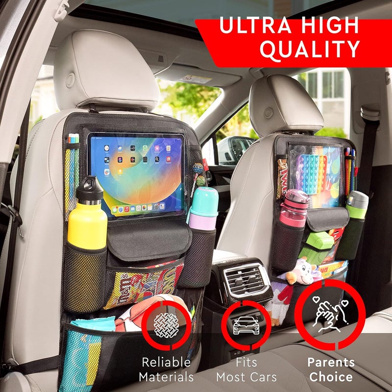 Helteko Kids Backseat Car Organizer with Tablet Holder - Image 2