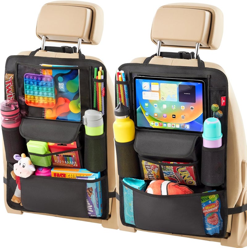 Helteko Kids Backseat Car Organizer with Tablet Holder - Image 1