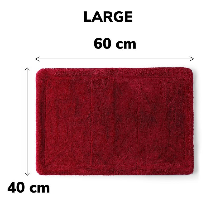 ShineXPro Microfiber Cloth for Car - Big Daddy 1500 GSM Large (60x40 CM) Twisted Loop Car Cleaning Cloth - Edgeless Design with Plush Pile and Lint Free Cloth for Drying and Detailing (Red) - Image 4