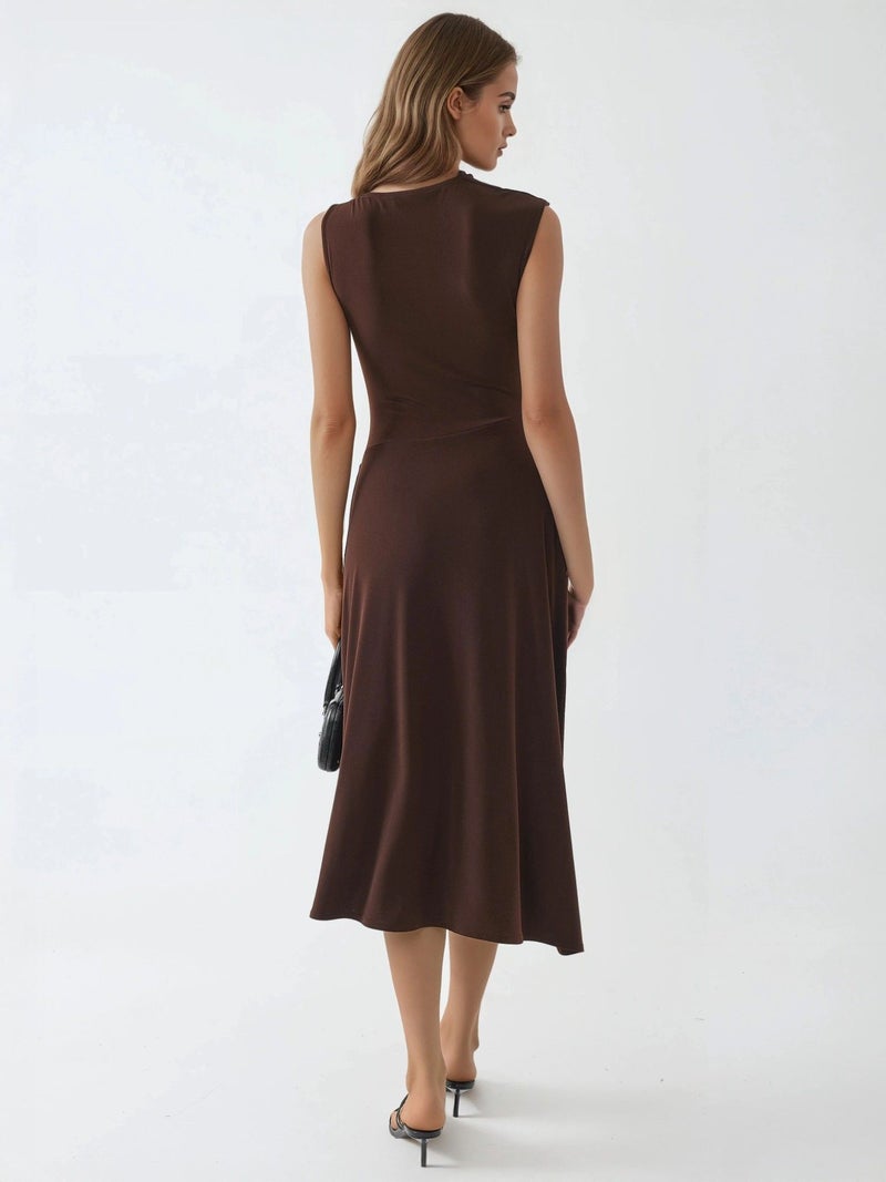 BUSEM Accessory Detailed Asymmetrical Midi Dress - Image 3