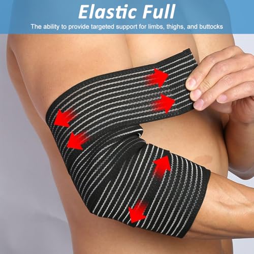HANNEA® 1Pc Thigh Support Compression Bandage Brace Wrap for Men and Women, Elastic Calf Compression Bandage Leg Compression Sleeve for Legs Pain Relief, Plantar Fasciitis, Stabilising Ligaments - Image 4