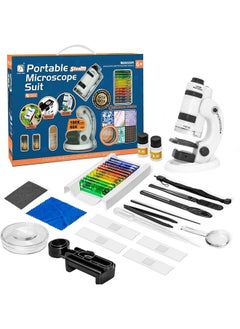 Kids Microscope, STEM Kids Portable Microscope, Kids Pocket Microscope, Detachable Microscope for Kids, Adults and Students, Precision Bioscience Educational Microscope