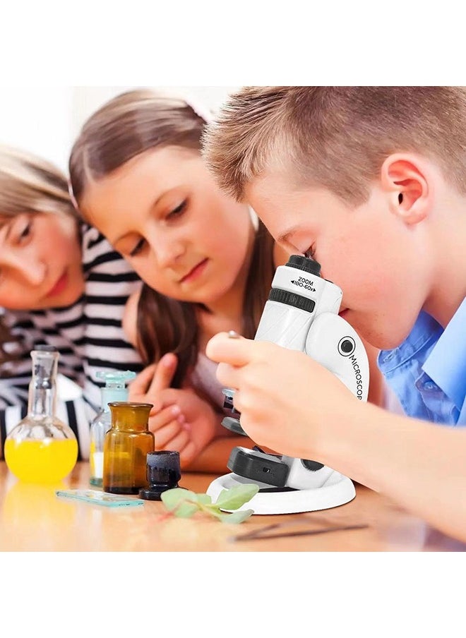 Hihonor - Kids Microscope, STEM Kids Portable Microscope, Kids Pocket Microscope, Detachable Microscope for Kids, Adults and Students, Precision Bioscience Educational Microscope - Image 1