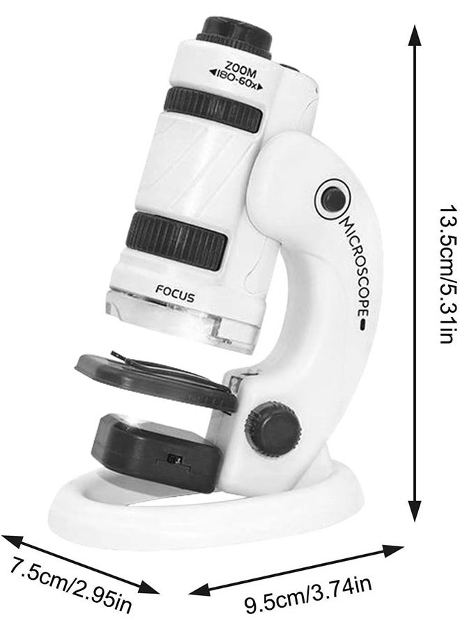 Hihonor - Kids Microscope, STEM Kids Portable Microscope, Kids Pocket Microscope, Detachable Microscope for Kids, Adults and Students, Precision Bioscience Educational Microscope - Image 1