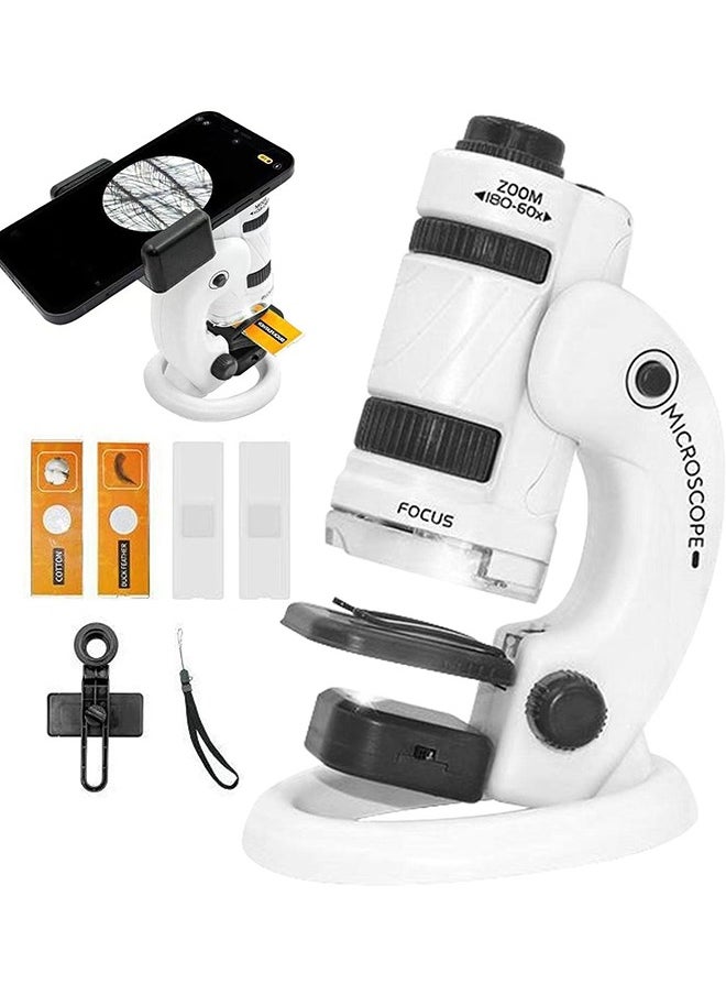 Hihonor - Kids Microscope, STEM Kids Portable Microscope, Kids Pocket Microscope, Detachable Microscope for Kids, Adults and Students, Precision Bioscience Educational Microscope - Image 1
