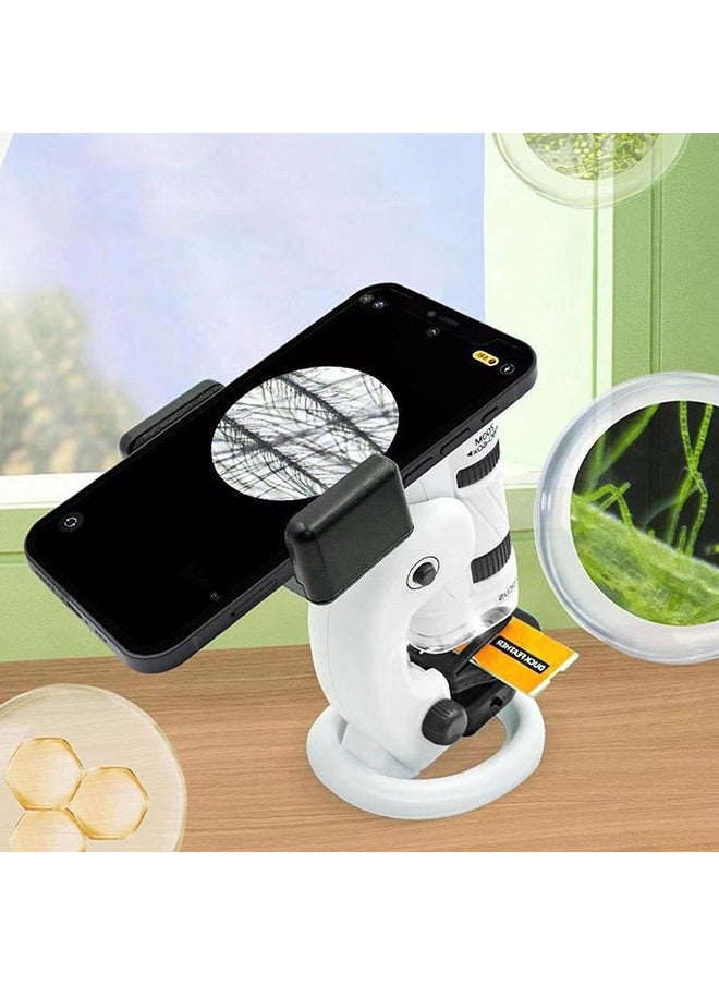 Hihonor - Kids Microscope, STEM Kids Portable Microscope, Kids Pocket Microscope, Detachable Microscope for Kids, Adults and Students, Precision Bioscience Educational Microscope - Image 1