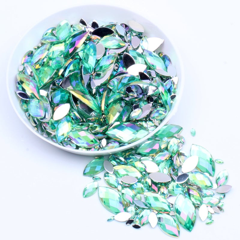 Spherical Horse'S Eye Drill Flat Bottom Drill Magic Color Ab Plaid Eyebrow Hairpin Cream Glue Nail Art Diy Material Drill Accessories - Image 1