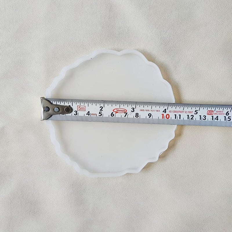 AmigozZ(Size 4.2inch/11cm) Resin Coaster Moulds,Silicone Moulds for Resin Casting,Silicone Agate Coaster Moulds for Making Resin Geode,Agate Slice Coasters,Cup Mats,Home Decoration-(1pc) - Image 2