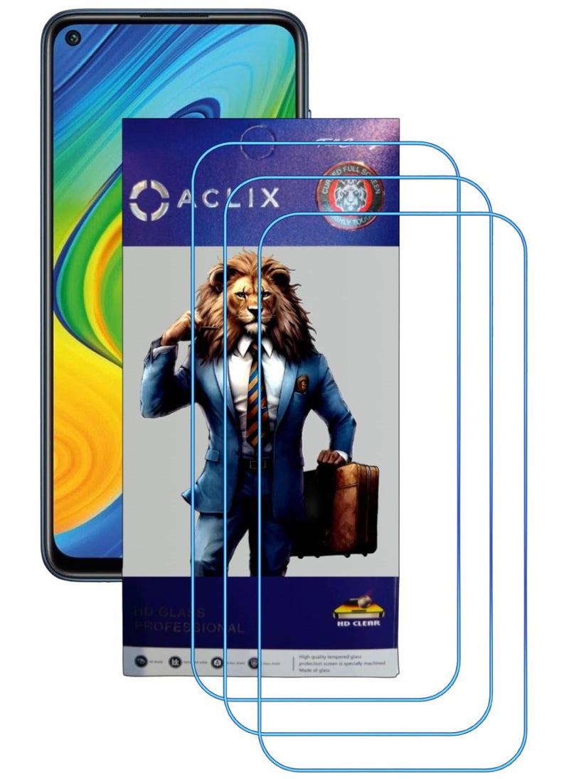 ACLIX 3 Pieces Antistatic ESD Dustproof Premium Quality High Definition Clear Tempered Glass Screen Protector Designed For Xiaomi Redmi Note 9 - Image 1