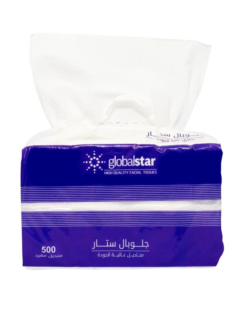 globalstar - Global Star 500 Single Tissues - 10 Packets - Image 1
