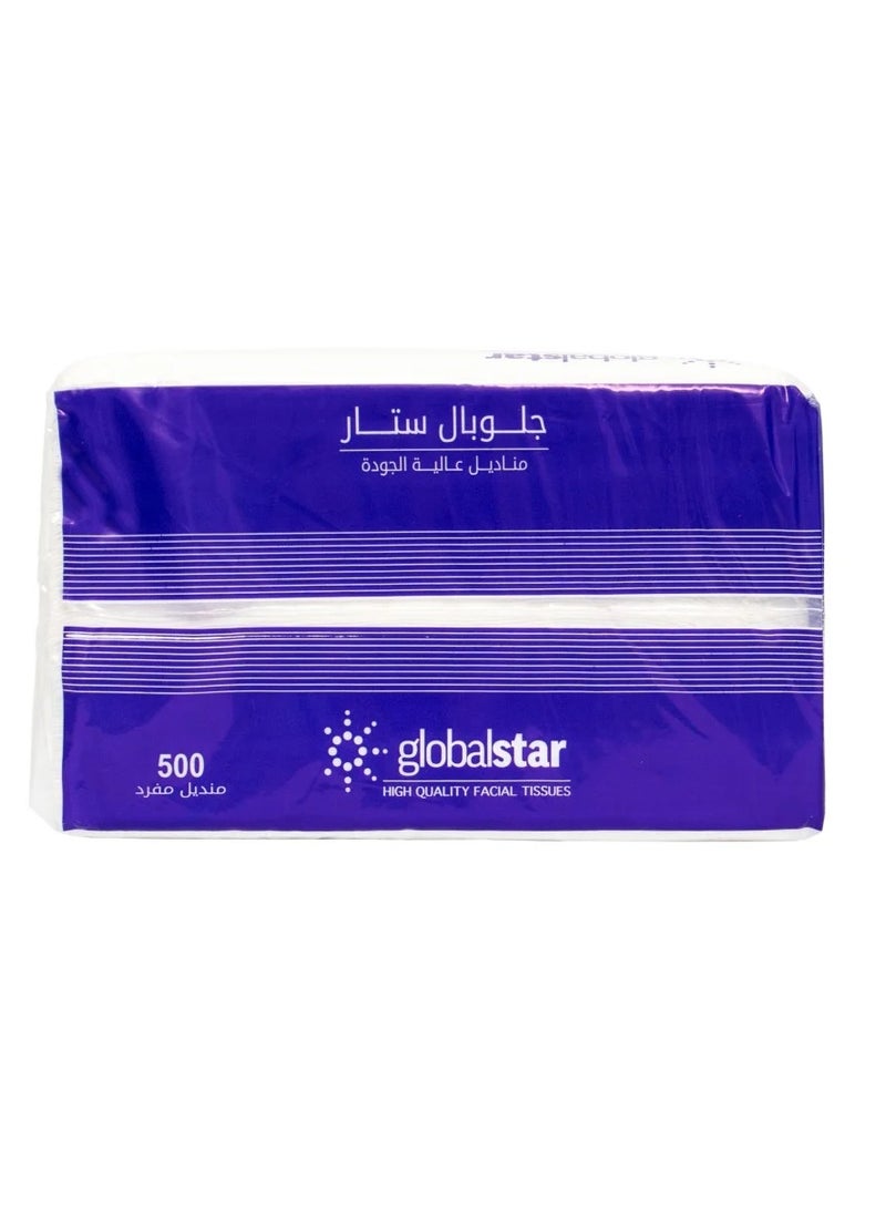 globalstar - Global Star 500 Single Tissues - 10 Packets - Image 1
