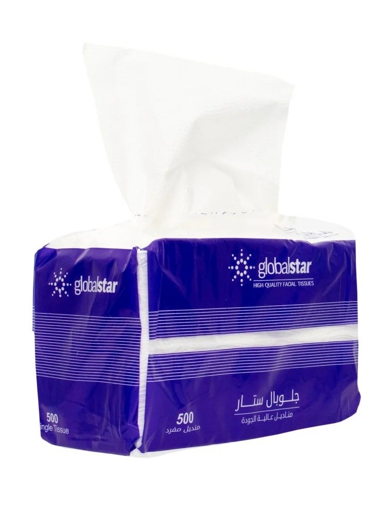 globalstar - Global Star 500 Single Tissues - 10 Packets - Image 1