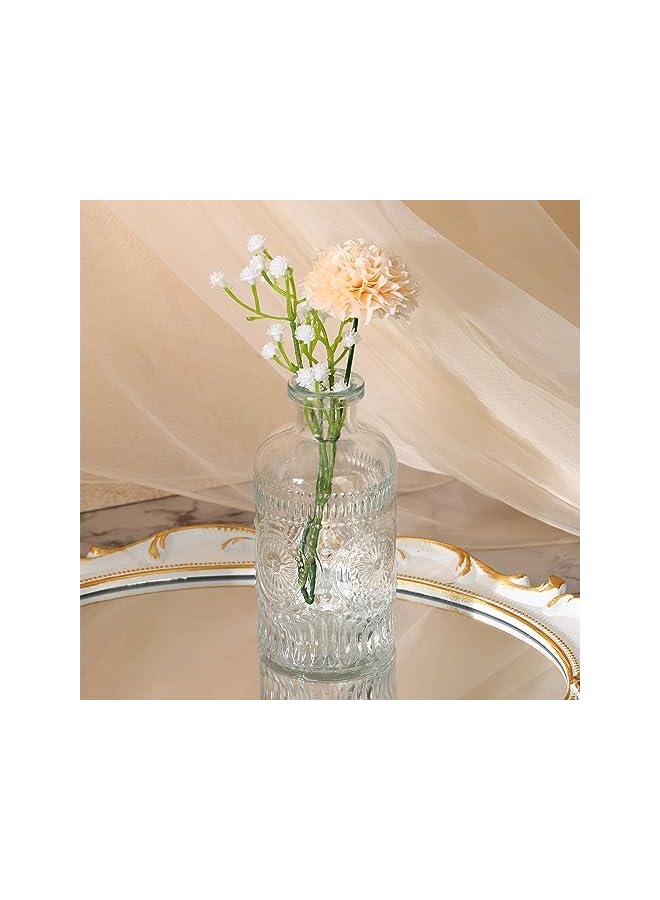The Bros Set of 5 Bud Vases, Small Vase for Flowers, Glass Vase for Home Decor, Wedding Decorations, Clear Flower Vases for Centerpieces, Vintage Vase for Home Decor - Image 4
