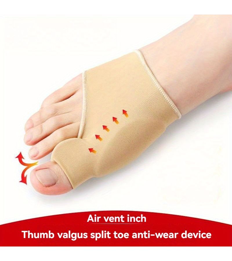 Gray Silicone Toe Separator for Big Toe Positioning Day Night Wear Foot Health - Image 5