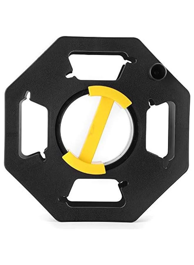 Heavy Duty Black & Yellow Cable Tidy Reel 25m, and Camping Electric Hook Up Cable Wire Storage, Home Tidy Holder Organiser Cord Storage Wheel  - Image 5