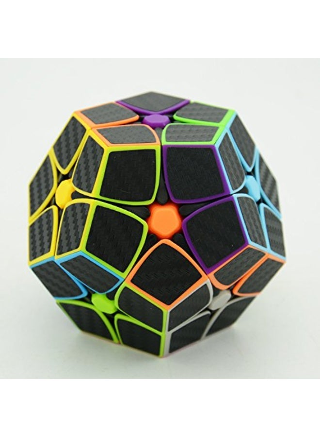 CuberSpeed Phantom Carbon Fiber Sticker 2x2 Megaminx stickerless Magic Cube Kilominx 2x2 with Black Sticker Speed Cube - Image 4