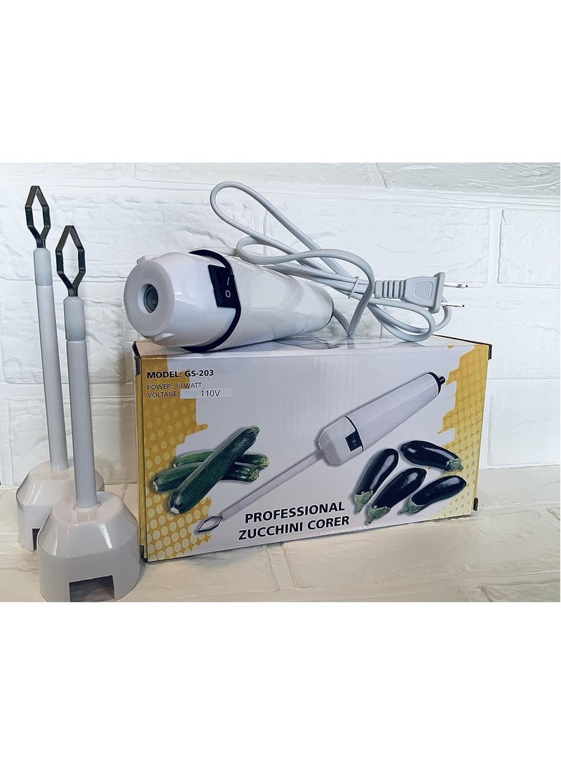 DubaiGallery Vegetable Corer, Stainless Steel Fruit Corer Spiralizer, Zucchini Pumpkin Cucumber Corer, Vegetables Veggies Remover Tools Remove  - Image 1