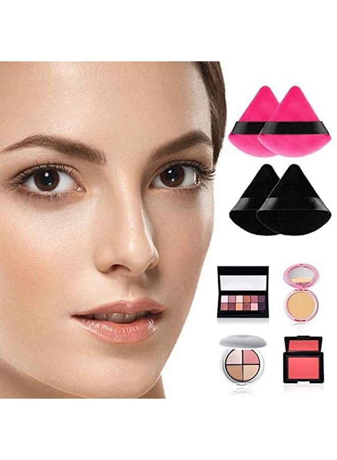 SUNISA Powder Puff Soft Face Triangle Makeup Puff For Loose Powder Body Cosmetic Foundation Sponges Beauty Blender Makeup Tool Multicolors 3 Pieces - Image 4