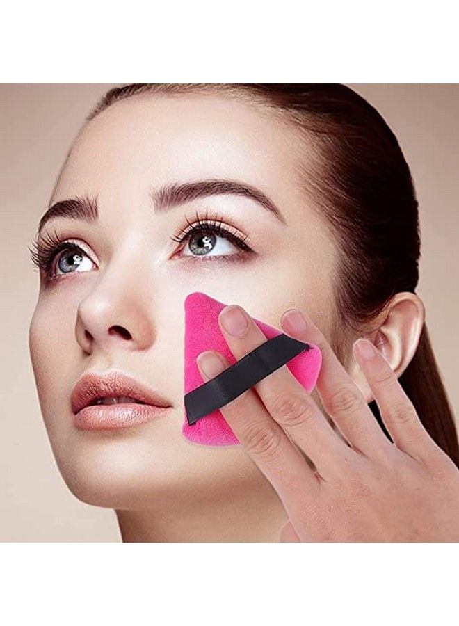SUNISA Powder Puff Soft Face Triangle Makeup Puff For Loose Powder Body Cosmetic Foundation Sponges Beauty Blender Makeup Tool Multicolors 3 Pieces - Image 5