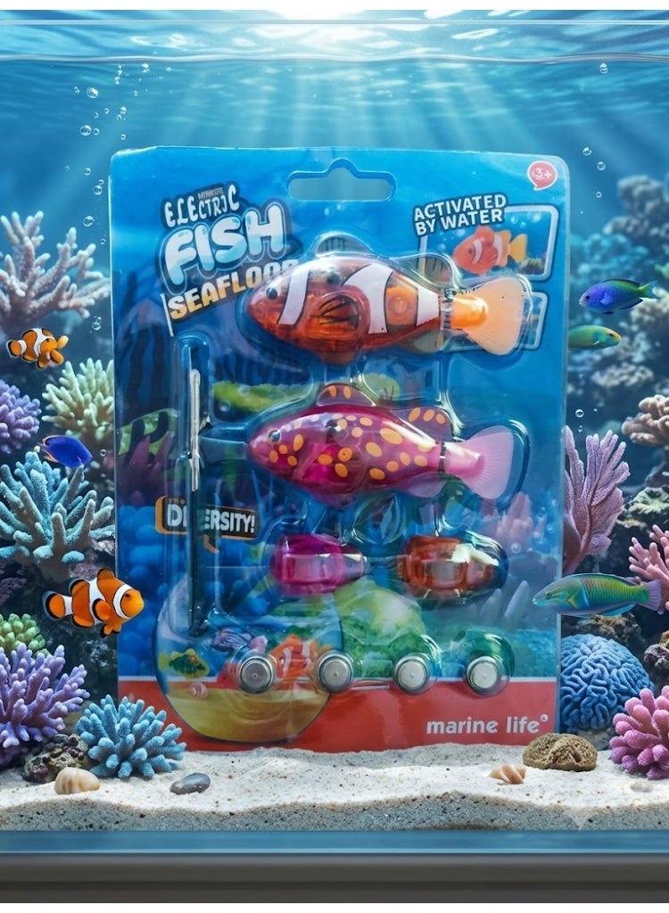 Bath Swimming Fish Toy Set for Kids 2 Pieces | Kids Bath Fish Toy Set | Swimming Fish Toy 2 Pieces | Electric Swimming Fish Toy for Kids | Automatic Swimming Fish Toy | Moving Fish Bath Toy | Battery Operated Fish Toy | Button Battery Swimming Fish | Water Swimming Fish Toy | Bathtub Fish Toy for Kids | Bath Toys for Kids 2 Pieces | Water Play Toys for Kids | Swimming Fish Game for Children | Automatic Swimming Fish Set | Colorful Swimming Fish Toys | Moving Fish Water Toy | Electric Fish Toy Set for Kids | Fish Toy for Bathtub | Baby Bath Toy Fish Set | Kids Water Activity Toy | Interactive Bath Toys for Boys and Girls | Swimming Fish Toys Age 3+ - Image 3