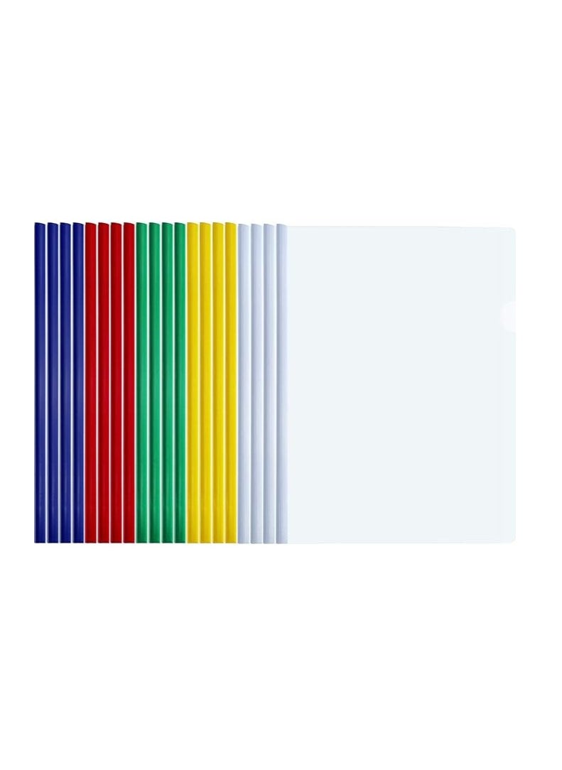 Libra - Sliding Bar File A4 Mix Color 5pcs - Image 1