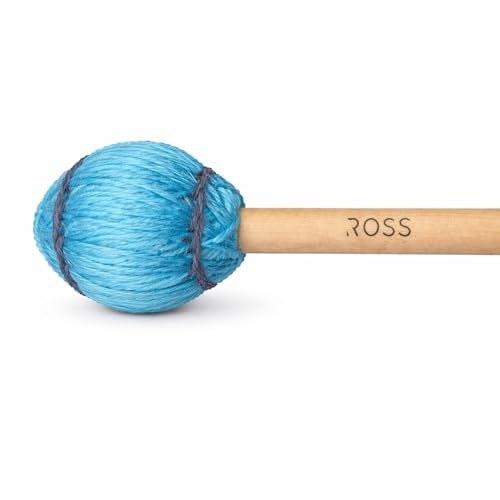 ROSS Drumheads ROSS V Series Vibraphone Mallets Baby Blue 16 Inch Maple Wood Pair - Image 1