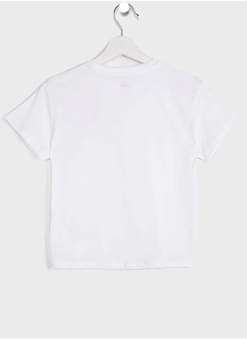 PUMA Youth Essential Logo Knotted T-Shirt