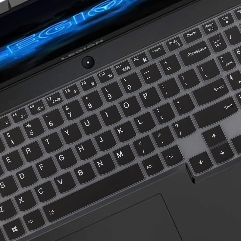Oaky غطاء لوحة المفاتيح لجهاز Lenovo ideaPad Gaming 3، 3i لأجهزة الكمبيوتر المحمولة للألعاب 15.6/16 بوصة - سيليكون أسود - Image 4