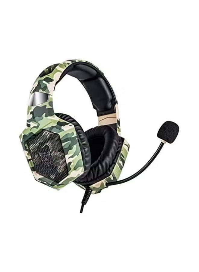 onikuma K8 Stereo Over-Ear Gaming Headphones With Mic For PS4/PS5/X One/X Series/Switch/PC – Wired, High-Quality Sound, Comfortable Fit, Adjustable Headband, Noise-Cancelling, Immersive Gaming Audio Experience  - Image 2