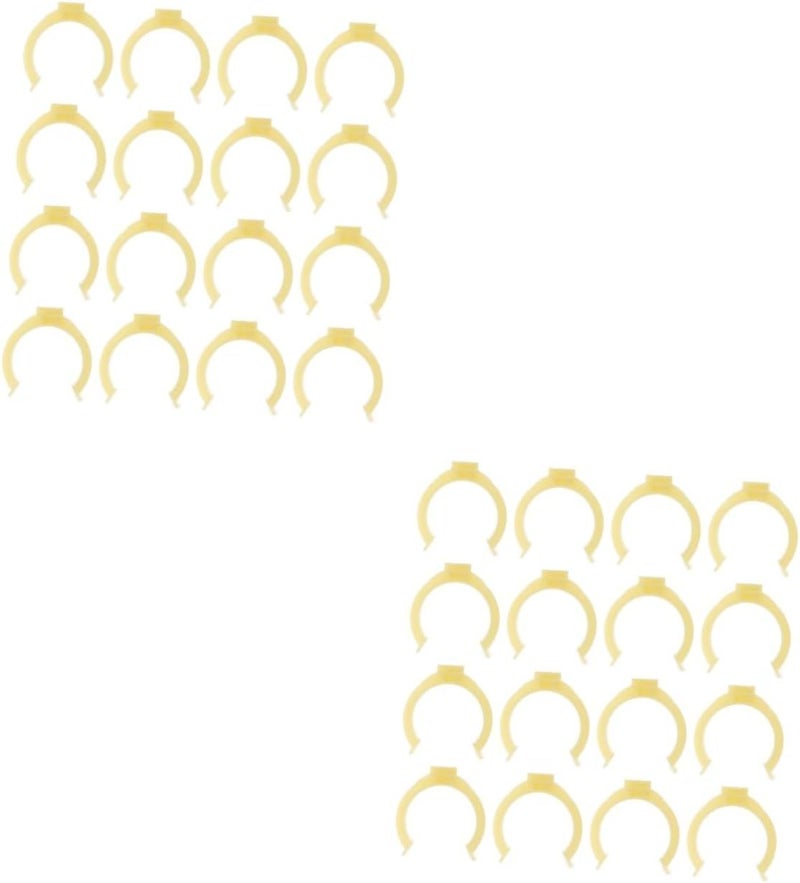 2 Pack 40pcs Plinth Clips For Cabinet Legs Toe Kick Easy Installation Durable Kitchen Furniture Floor Protector - Image 1