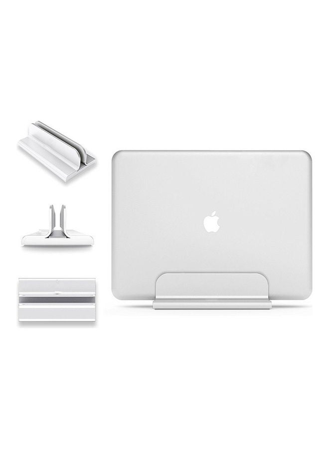 NIBEMINENT Ergonomic Sit To Stand Laptop Holder Converter, Adjustable Height Compatible With MacBook, And All Laptops Tablets 11-17" Silver  - Image 1