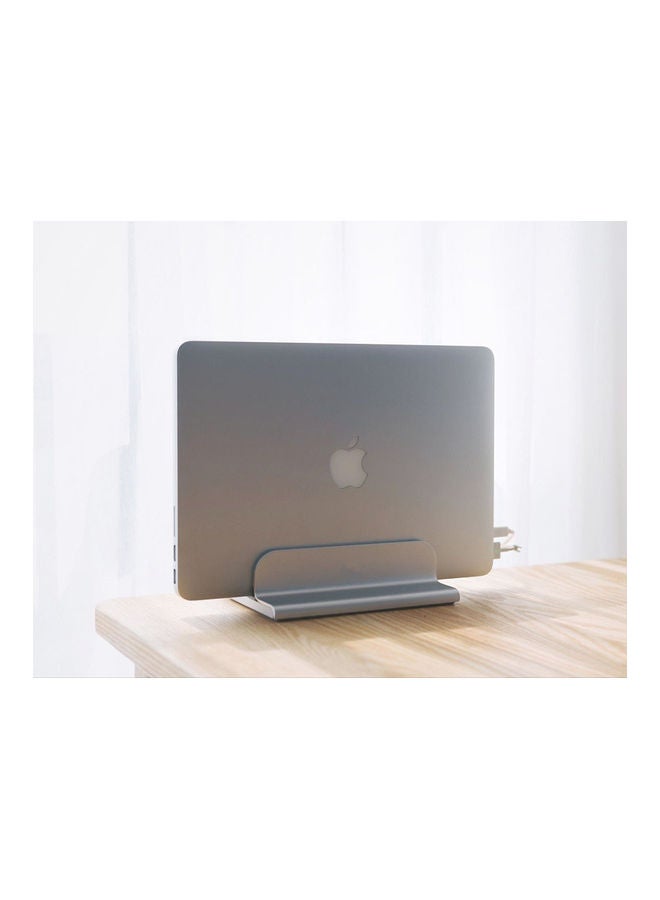NIBEMINENT Ergonomic Sit To Stand Laptop Holder Converter, Adjustable Height Compatible With MacBook, And All Laptops Tablets 11-17" Silver  - Image 3