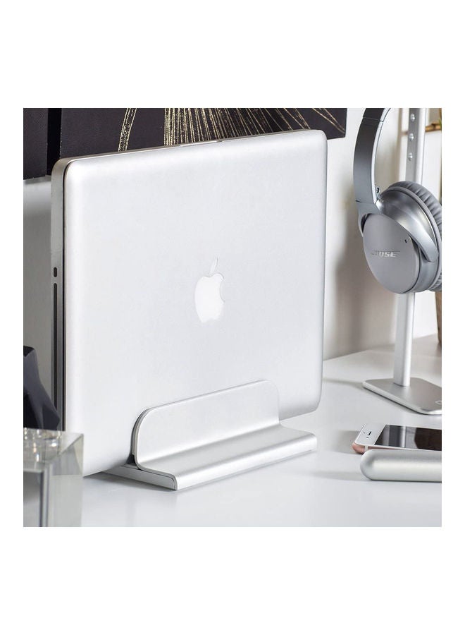 NIBEMINENT Ergonomic Sit To Stand Laptop Holder Converter, Adjustable Height Compatible With MacBook, And All Laptops Tablets 11-17" Silver  - Image 4