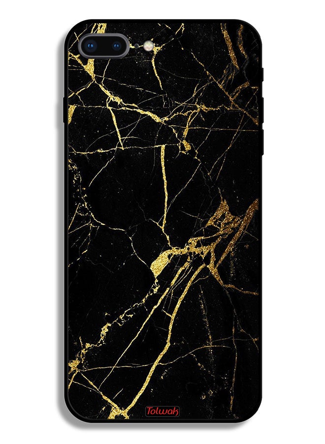 Tolwak Apple iPhone 7 Plus Protective Case Crack Marble - Image 2