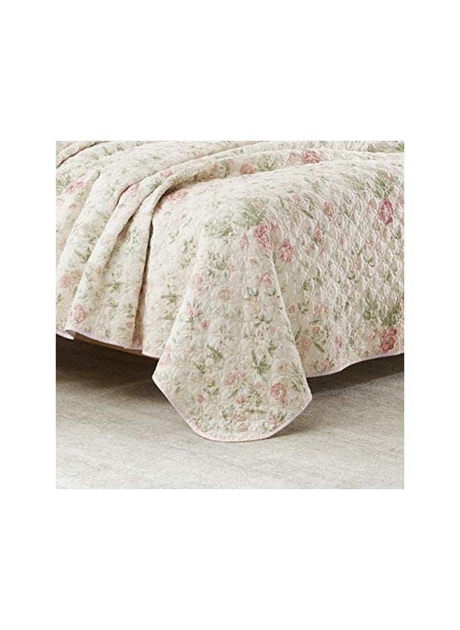 Home Twin Quilt Set Reversible Cotton Bedding With Matching Sham Lightweight Home Decor For All Seasons Breezy Floral Pink Green Twin - pzsku/Z3A2AA3FEA51EF532C816Z/45/_/1704262237/554446ae-96d0-4803-bdfe-f358149c08fb