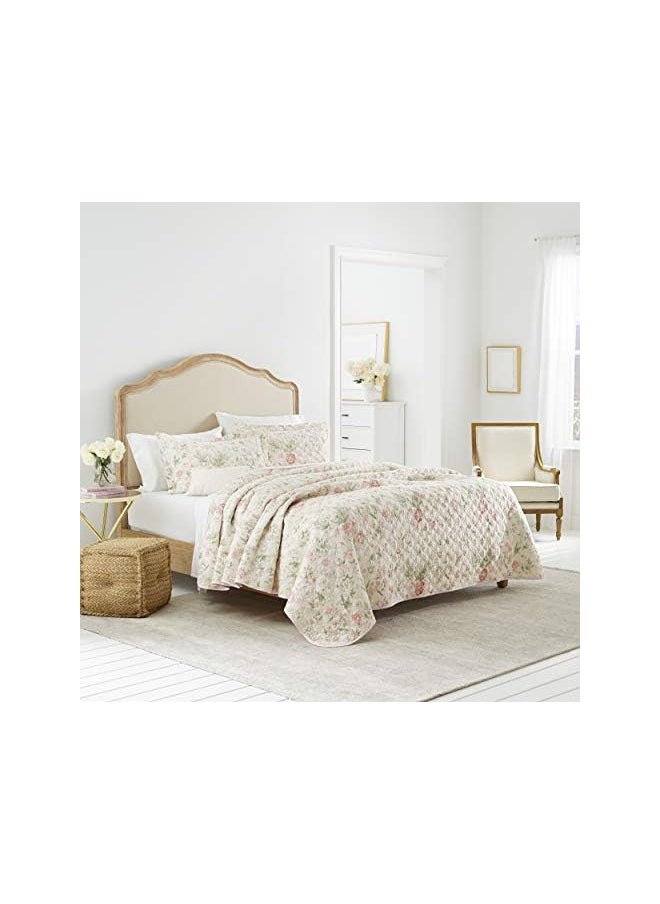 Home Twin Quilt Set Reversible Cotton Bedding With Matching Sham Lightweight Home Decor For All Seasons Breezy Floral Pink Green Twin - pzsku/Z3A2AA3FEA51EF532C816Z/45/_/1704262279/f4ac7fa7-480d-4357-b172-53768a182ea0