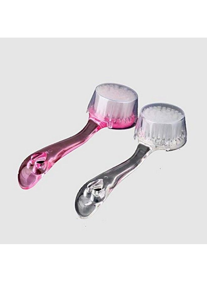 Digital Shoppy Soft Bristle Facial Brush Scrub Exfoliating Face Skin Care Cleaning Wash Brushes Random Color(1 Pc) - Image 3