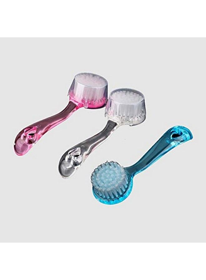 Digital Shoppy Soft Bristle Facial Brush Scrub Exfoliating Face Skin Care Cleaning Wash Brushes Random Color(1 Pc) - Image 1