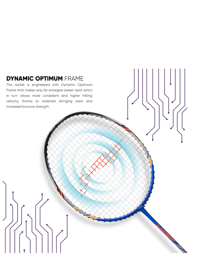 لي-نينج مضرب تنس الريشة لي-نينج توربو  من ألياف الكربون مع غطاء كامل مجاني