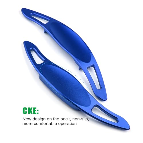 CKE Compatible with Toyota Camry 2025 2024 2023 2022 2021 2020 2019 2018 for Corolla RAV4 Crown Avalon Accessories Sporty Car Paddle Shifter Extension Shift Paddle Cover Trims -Blue - Image 4