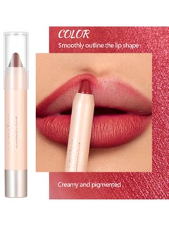 LACHAVA Ultra Matte Lipstick Waterproof and Long Lasting Lip Liner Lip Makeup Matte Finish Hydrating Lipstick Matte Nude Lipstick Lipliner Lip Crayons Moisture Smooth Matte Lipstick Pencils # 07  - Image 3