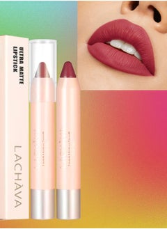 LACHAVA Ultra Matte Lipstick Waterproof and Long Lasting Lip Liner Lip Makeup Matte Finish Hydrating Lipstick Matte Nude Lipstick Lipliner Lip Crayons Moisture Smooth Matte Lipstick Pencils # 07  - Image 1