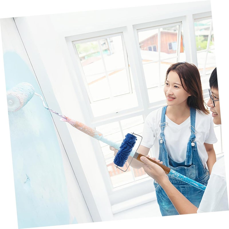 DOITOOL DIY Textured Paint Roller Embossing Rubber Roller for Artistic Wall Decoration and Reusable Wall Art Tool for Projects - Image 4