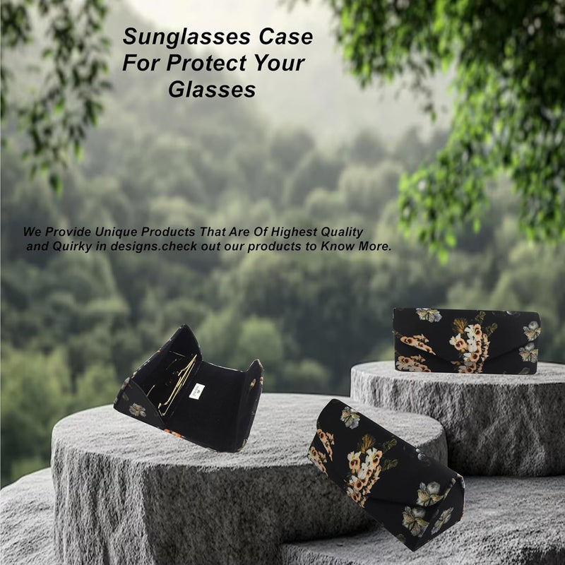 STYLE BITE Store STYLE BITE HARD PROTECTIVE SUNGLASSES COVERS GIFT BAGE FOR WOMEN & MEN | SHADES POUCH FOR GIRL | SPECTACLES EYE GLASSES CASE | GIFT ITEMS CORPORATE & GANESH CHATURTHI (Black) - Image 3