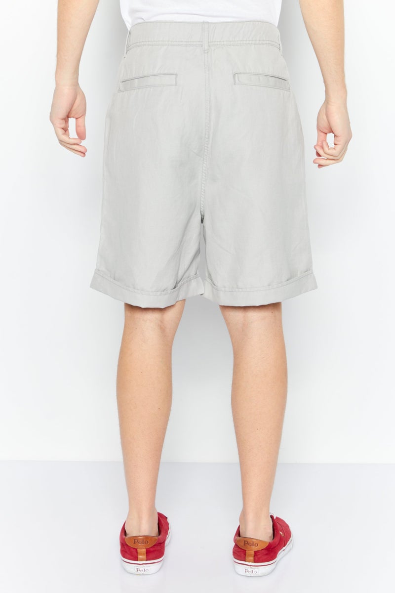 ESPRIT Men Plain Denim Shorts, Grey - Image 4
